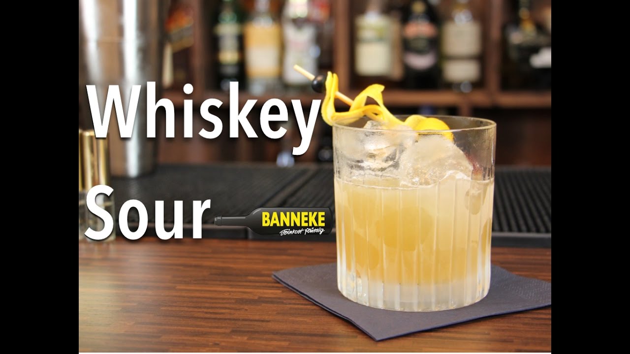 Whiskey Sour - Whiskey Cocktail selber mixen - Schüttelschule by Banneke