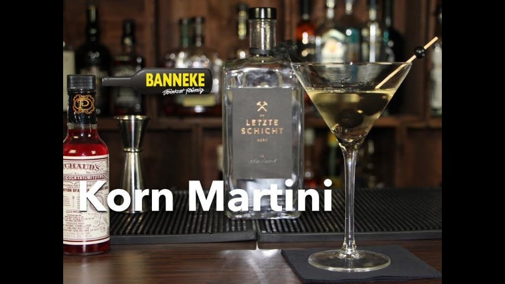 Korn Martini – Letzte Schicht Cocktail selber mixen – Schüttelschule by Banneke