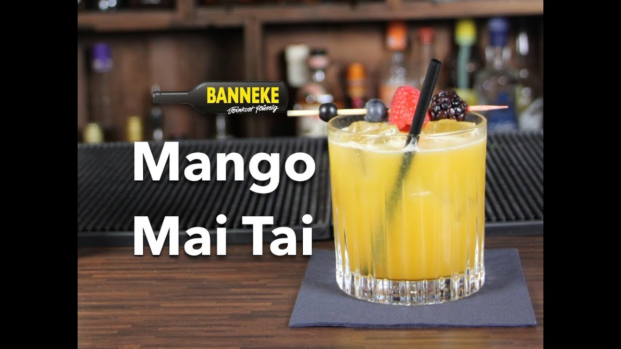 Mango Mai Tai -  Rum Cocktail selber mixen - Schüttelschule by Banneke