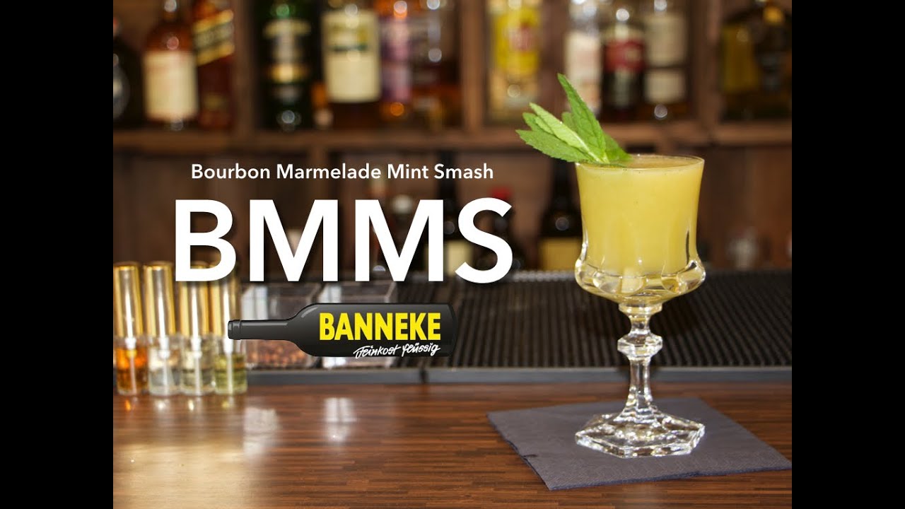 Bourbon Marmelade Mint Smash - Whiskey Cocktail selber mixen - Schüttelschule by Banneke