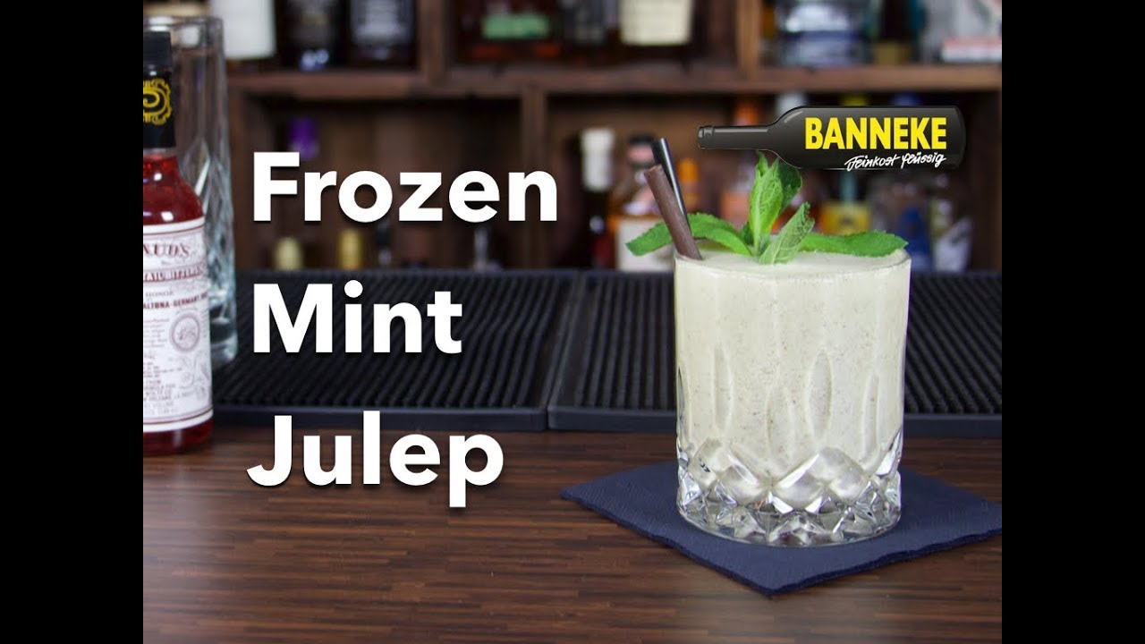 Frozen Mint Julep -  Bourbon Cocktail selber mixen - Schüttelschule by Banneke