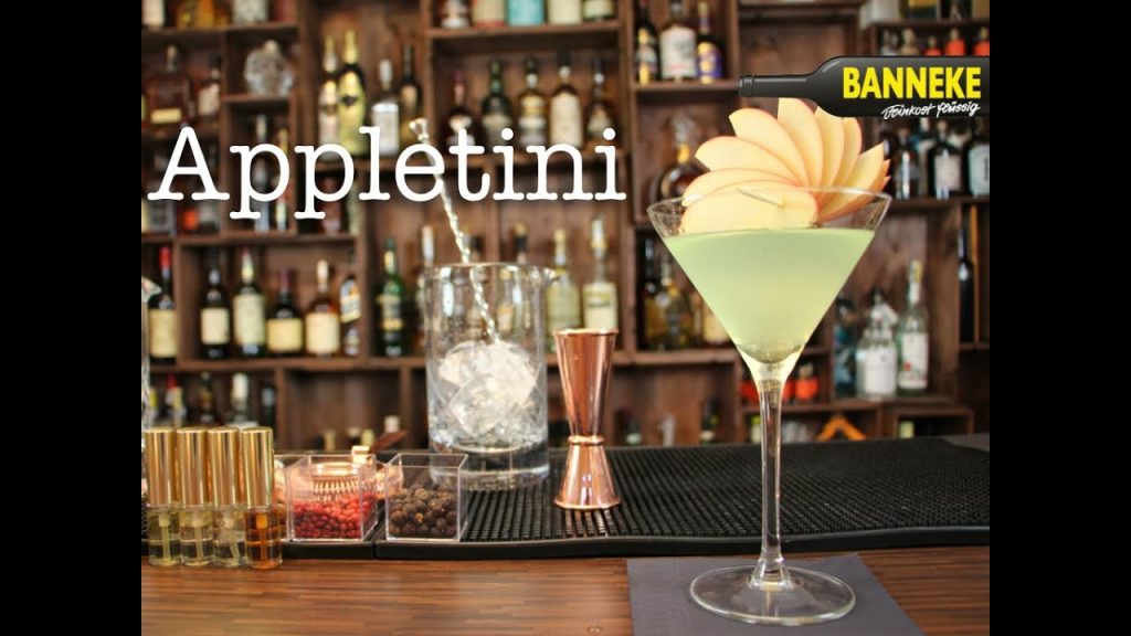 Appletini – Apple Martini – Vodka Cocktail selber mixen – Schüttelschule by Banneke