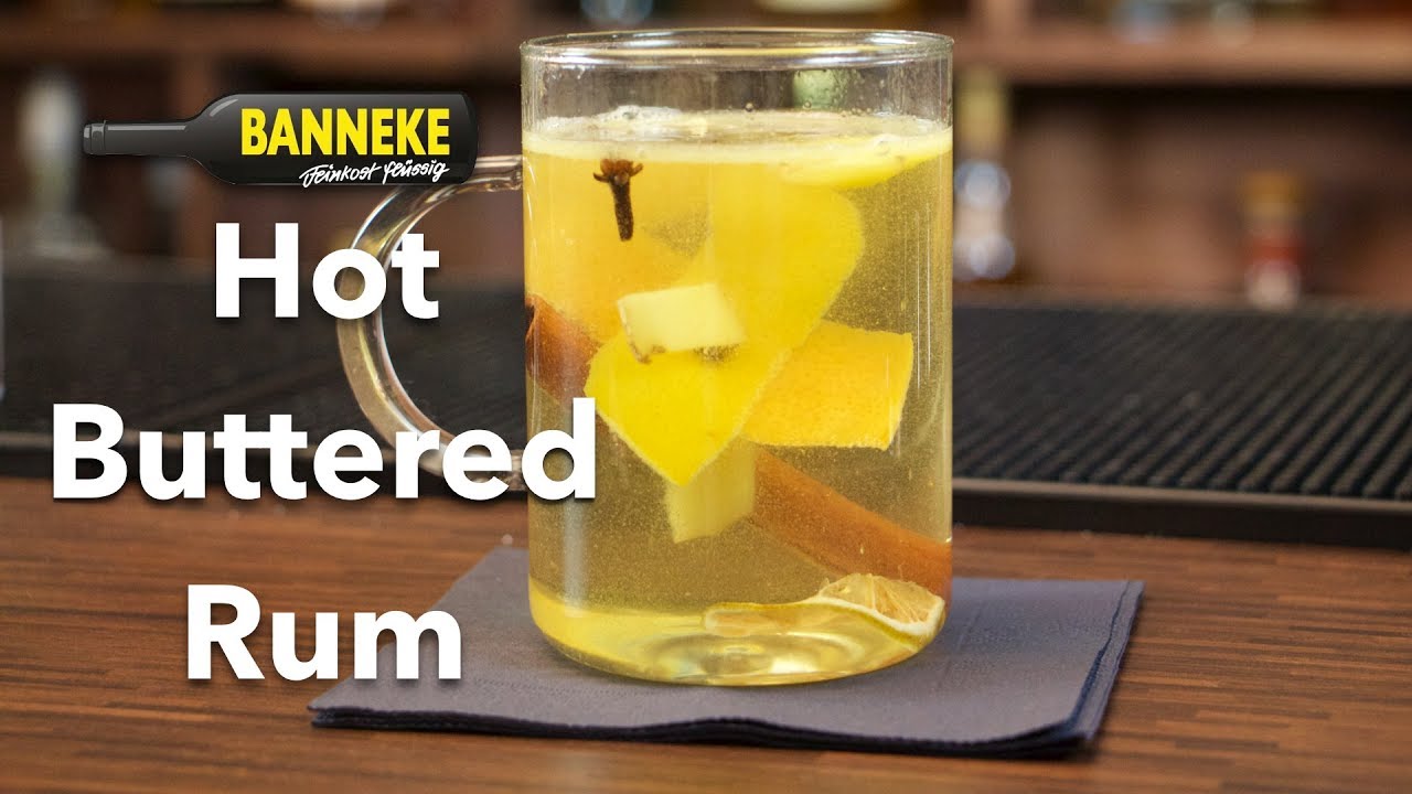 Hot Buttered Rum - heißen Cocktail mit Rum und Butter selber mixen - Schüttelschule by Banneke