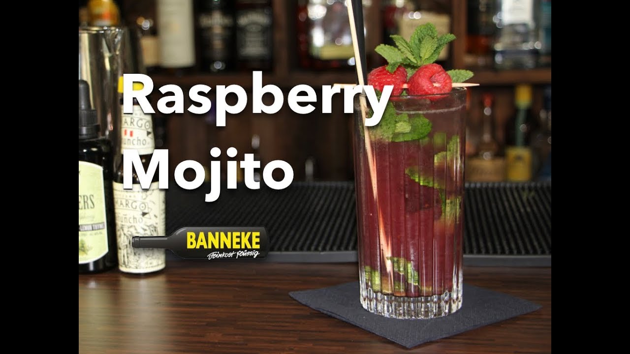 Raspberry Mojito - Rum Cocktail selber mixen - Schüttelschule by Banneke