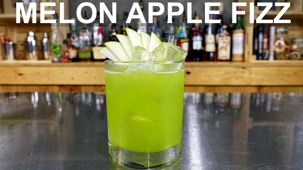 Melon Apple Fizz Cocktail Recipe - TEQUILA + MIDORI