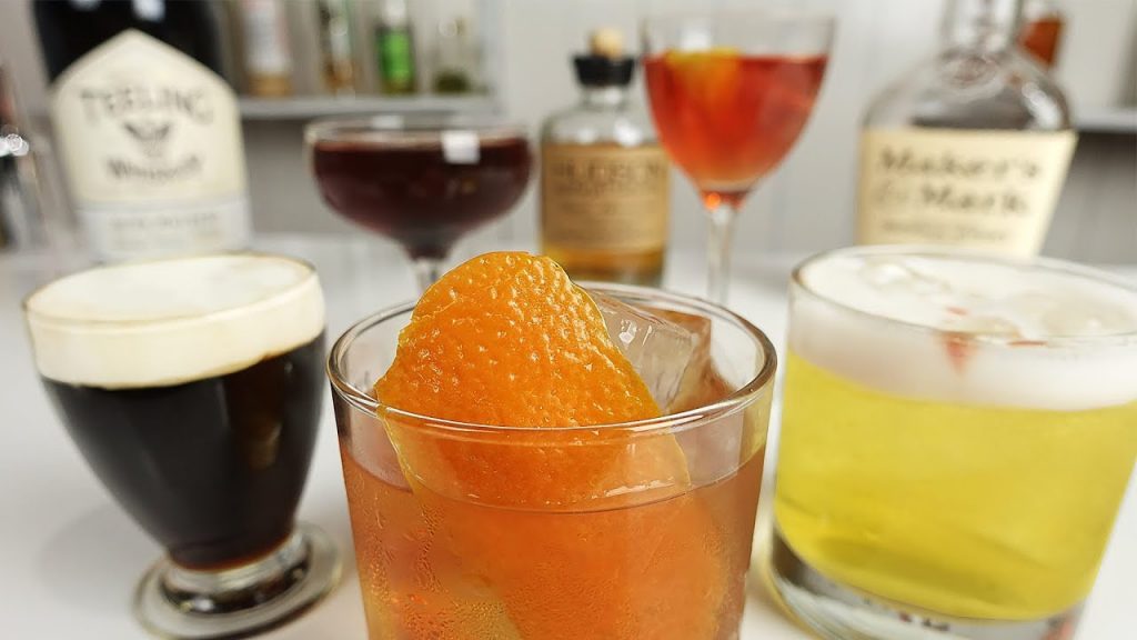 5 MOST POPULAR CLASSIC WHISKEY COCKTAILS – Vol 1