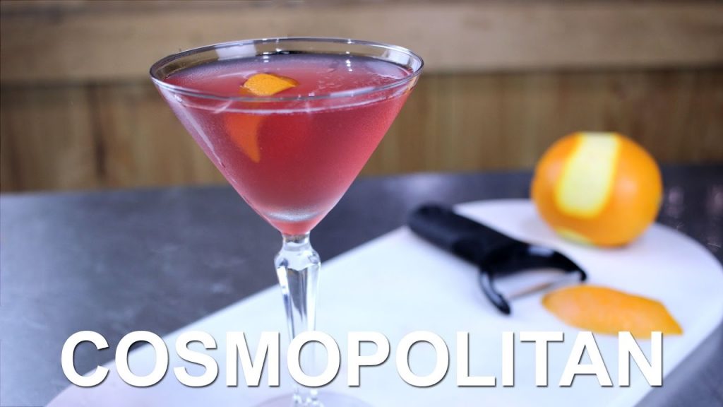 Cosmopolitan Cocktail Recipe + SLOW-MOTION FLAMED ZEST!!