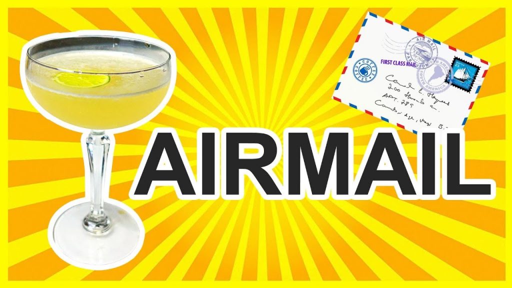 Airmail Cocktail Recipe – RUM + HONEY FRENCH 75!