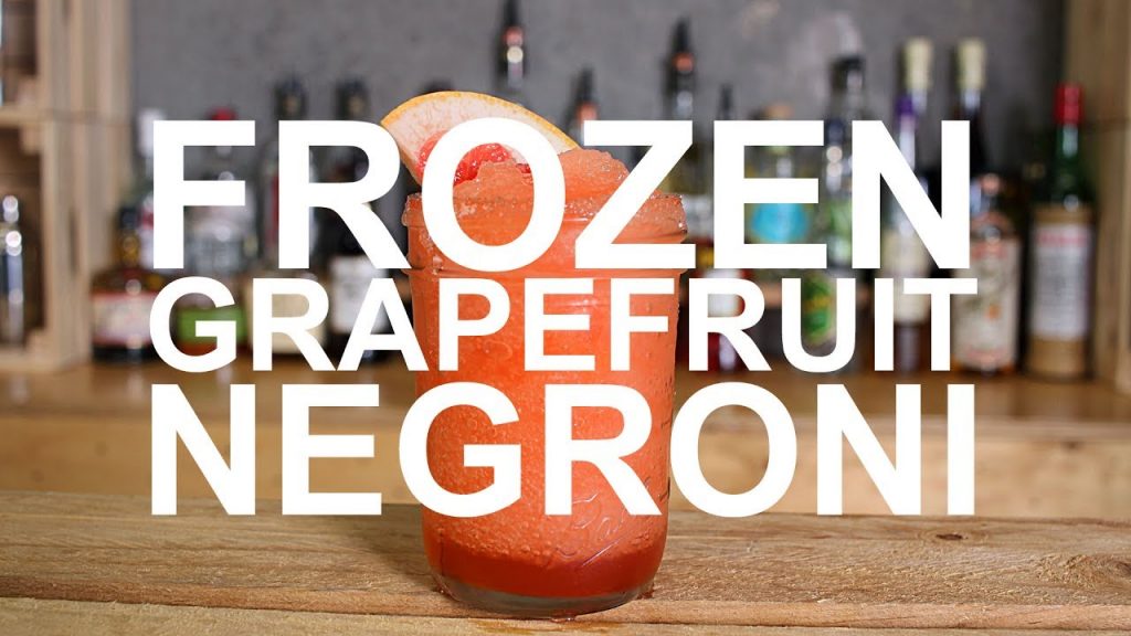 Frozen Grapefruit Negroni Gin Cocktail Recipe