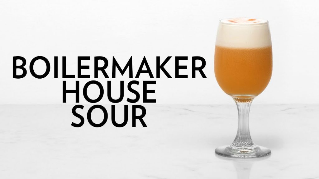 A cocktail from Down Under, The Boilermaker House Sour!