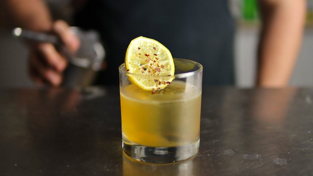 WHISKEY BUSINESS – a Spicy Riff on the Whiskey Sour!
