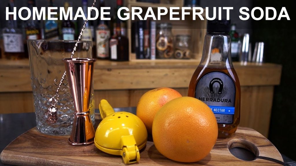 Homemade Grapefruit Soda + BLOOPER!!