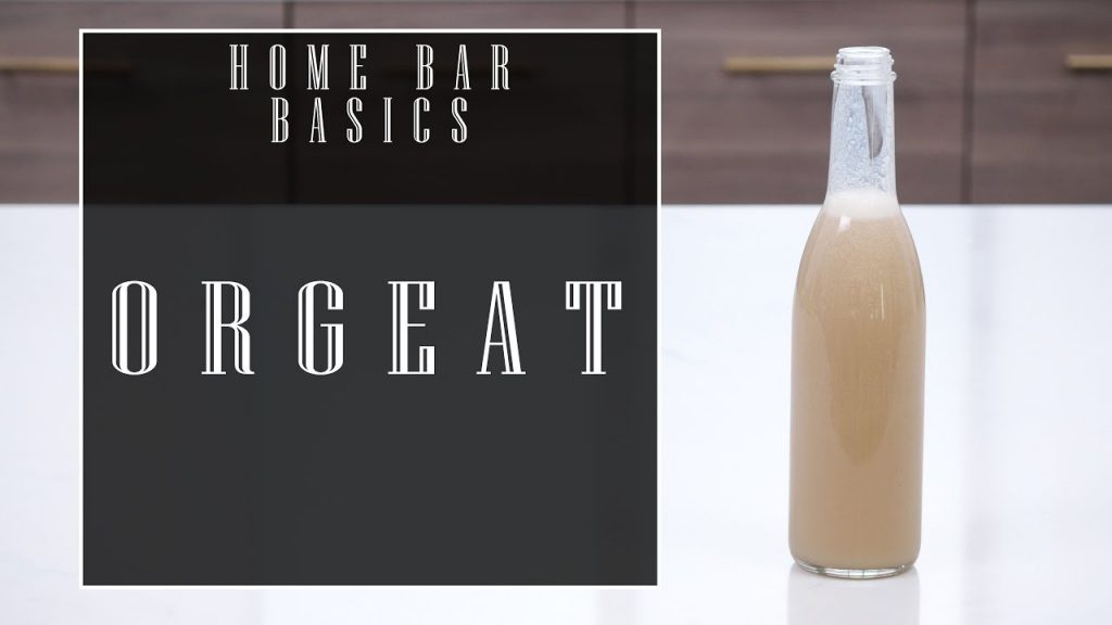 Home Bar Basics: Orgeat