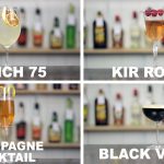 4 x Champagne Cocktails - one of them has Guinness in it!?