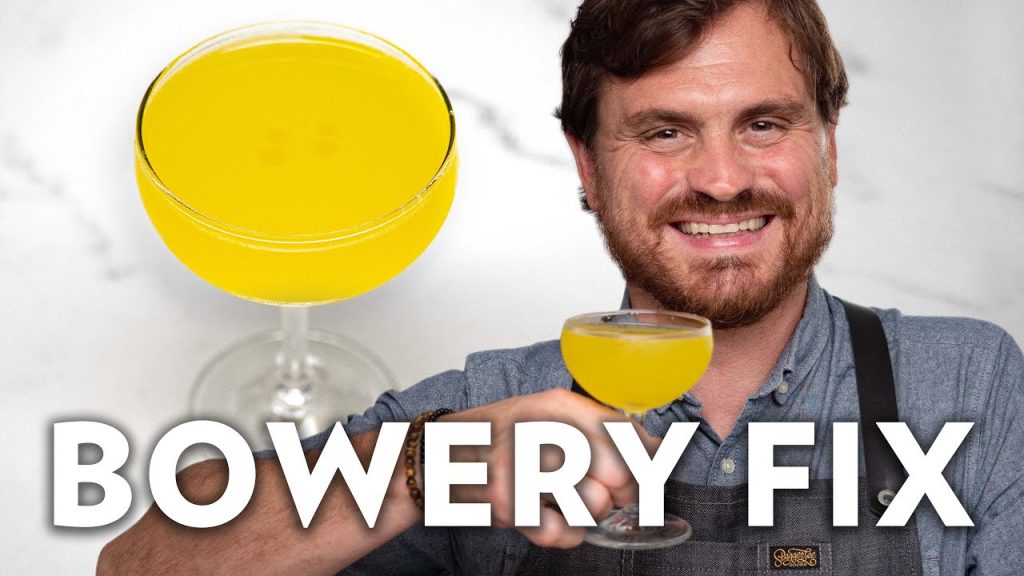 Bowery Fix a Yellow Pepper Cocktail
