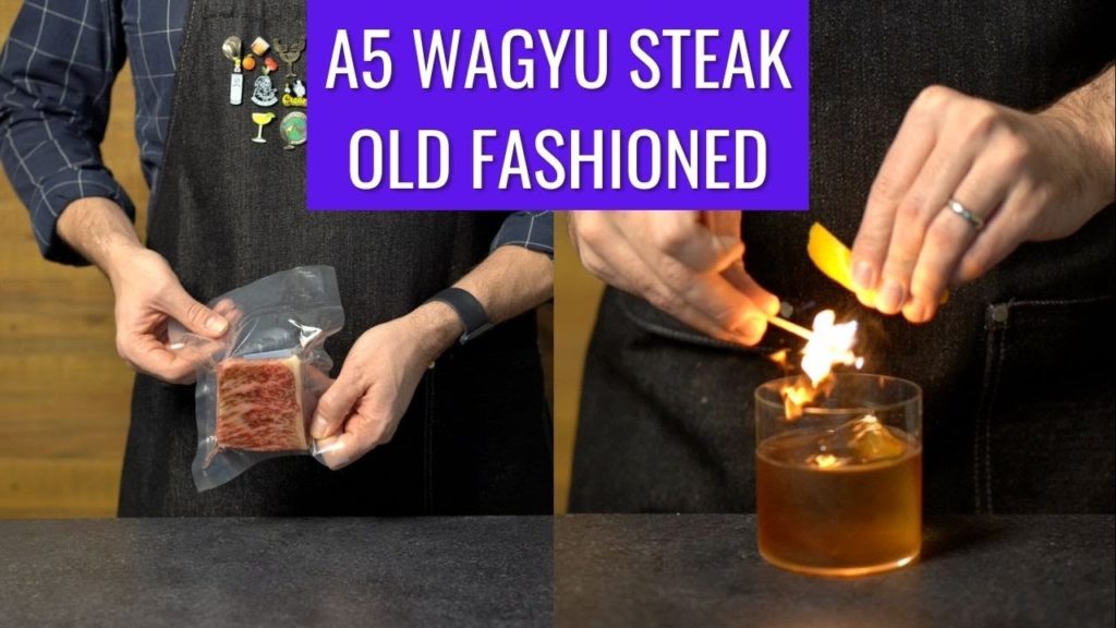 A5 Wagyu Steak Old Fashioned #shorts