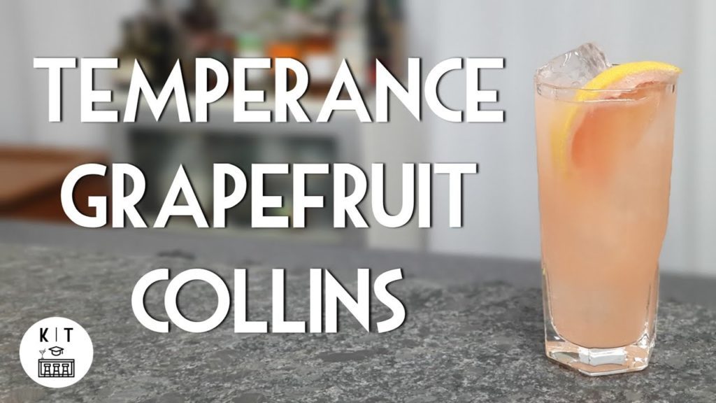Alkoholfreier Cocktail: Temperance Grapefruit Collins – Mocktail von Sasha Petraske (Milk & Honey)
