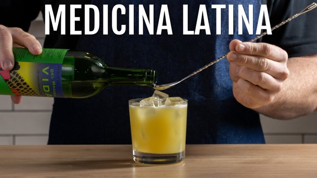 Medicina Latina cocktail, a riff on the Penicillin!